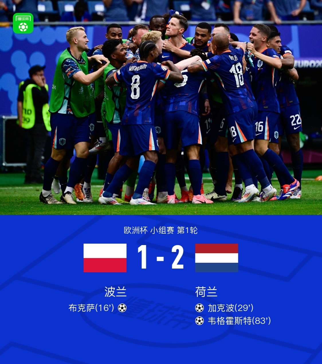 荷兰主场不敌波黑，小组排名略有下滑的简单介绍